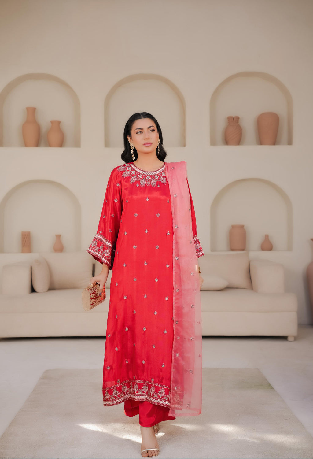 Carrot Red Embroidered - EF0011