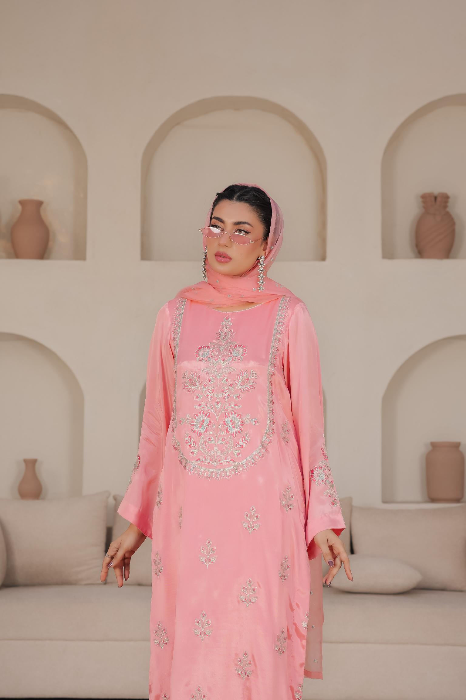 Peach Embroidered - EF0012