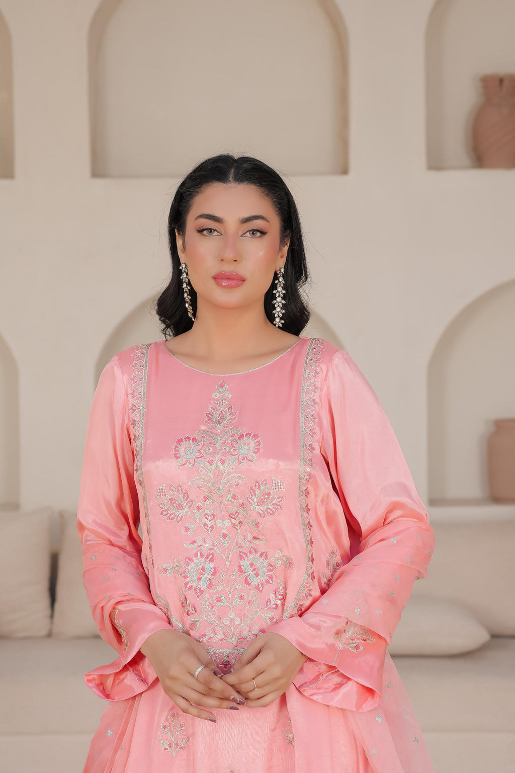 Peach Embroidered - EF0012