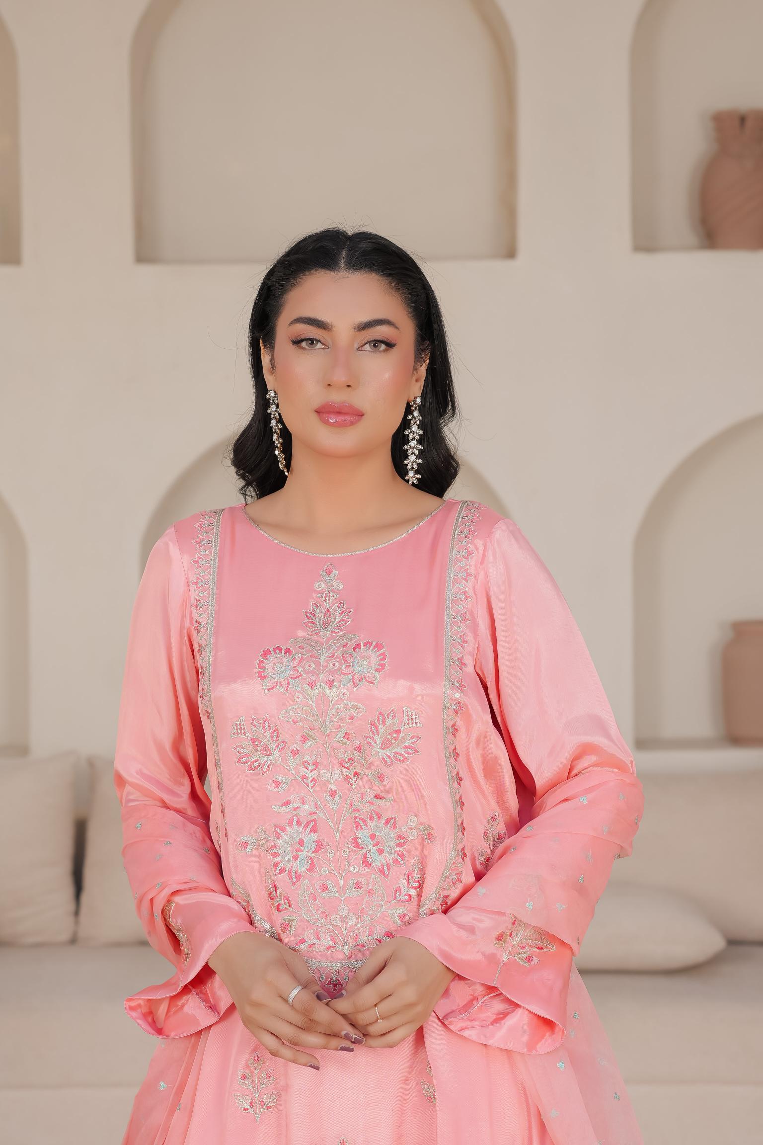 Peach Embroidered - EF0012