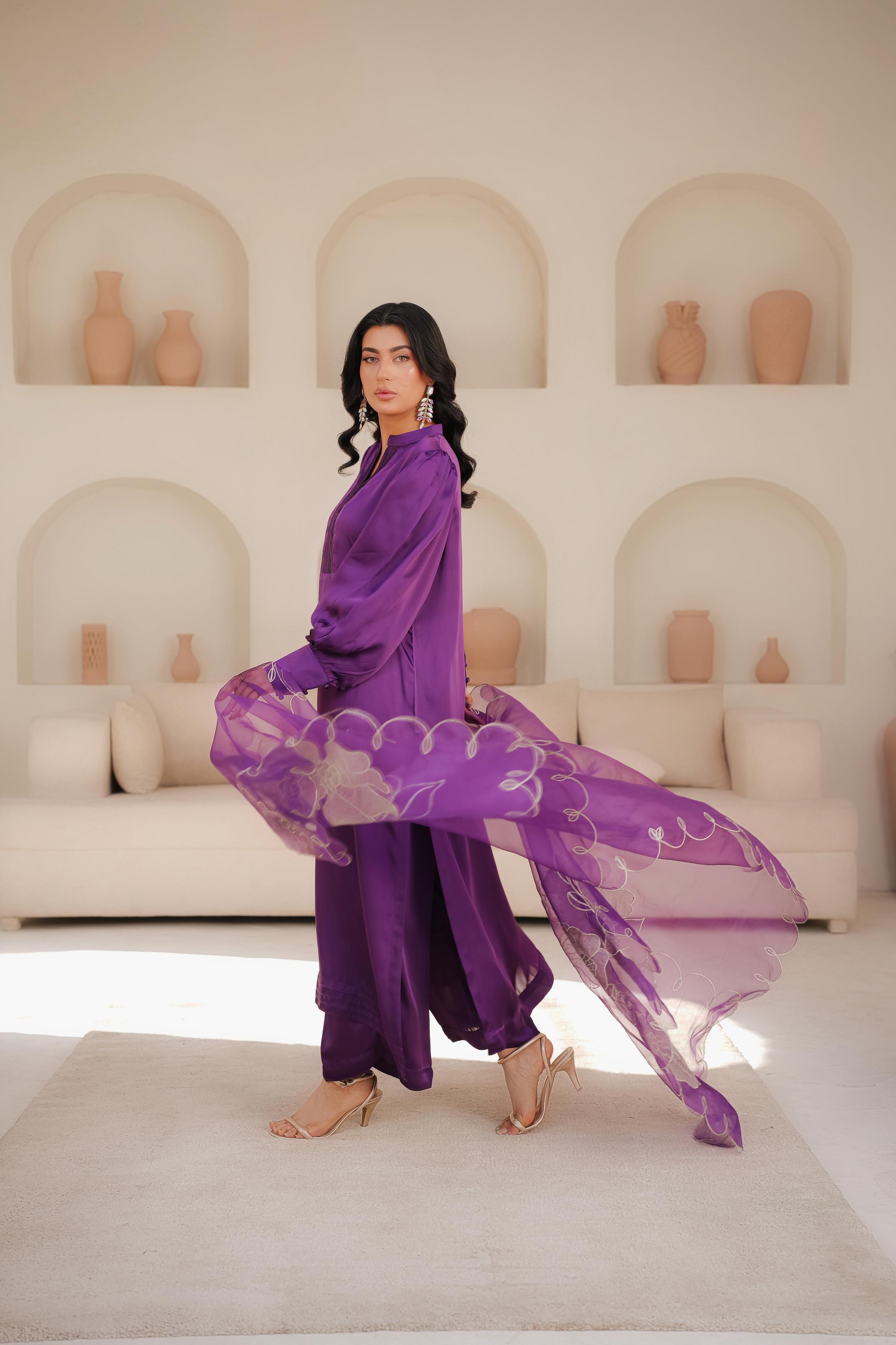 Purple Embroidered - EF0013