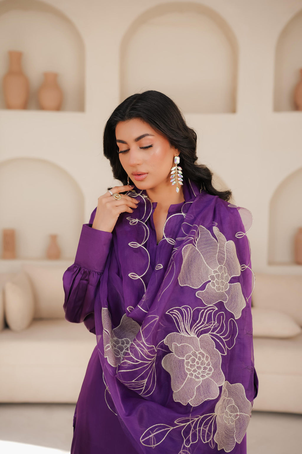 Purple Embroidered - EF0013