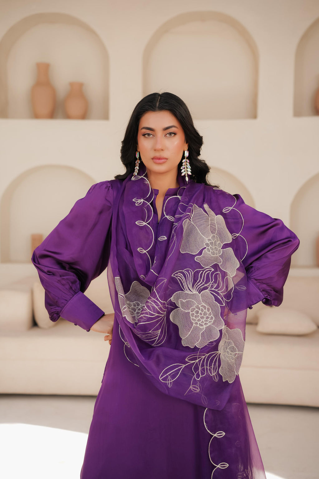 Purple Embroidered - EF0013