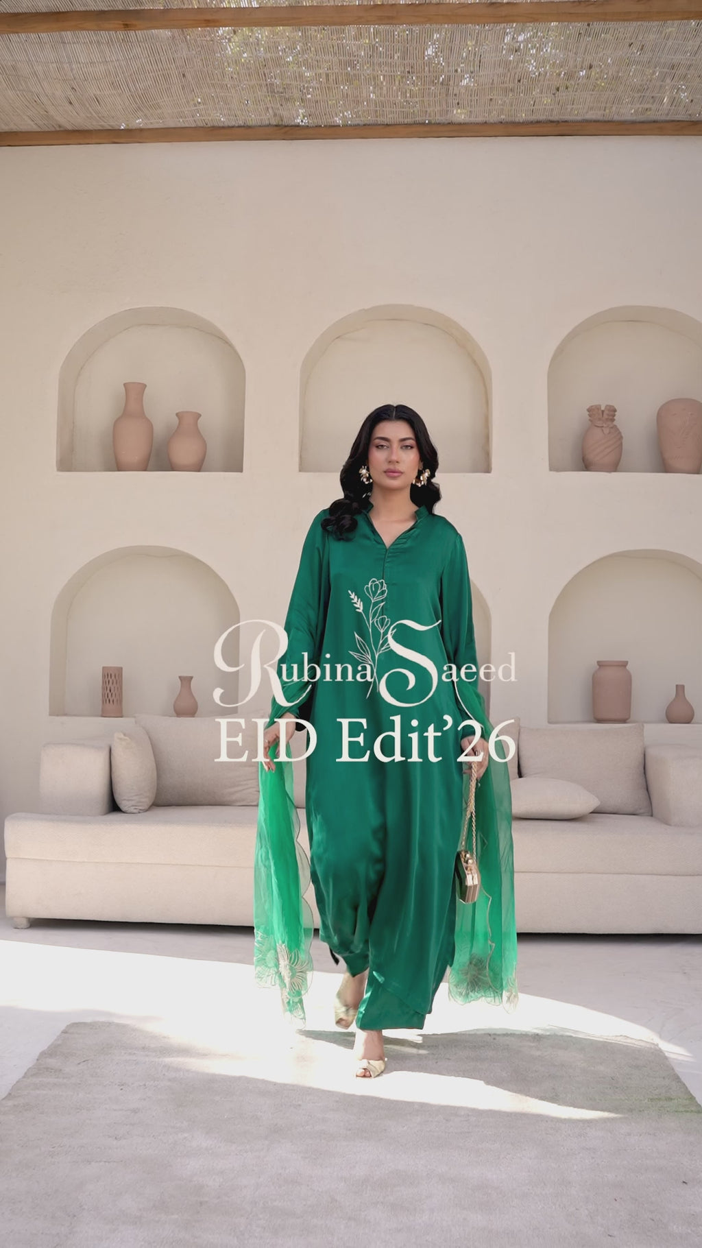Bottle Green Embroidered - EF0014